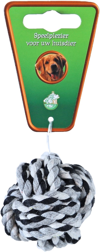 TOUWBAL KATOEN 5 CM wit zwart