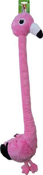 Flamingo langnek XXL met piep 85cm