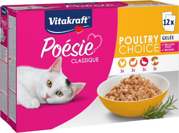 [58979] # Vitakraft Poesie classique, poultry gelei 12x85 gram