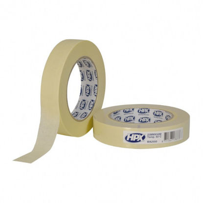 Afplakband crémewit 25mm, 50m