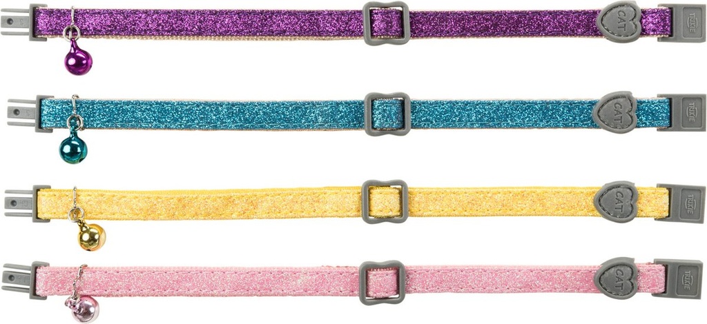 [4207] Kattenhalsband, metaal/-kunststofsluiting