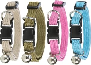 Kattenhalsband met 2 sluitingen, reflecterend